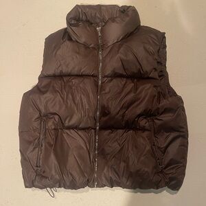 Old Navy Brown Puffer Vest